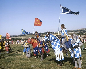 Images Dated 21st November 2016: Jousting tournament, St Erth, Cornwall
