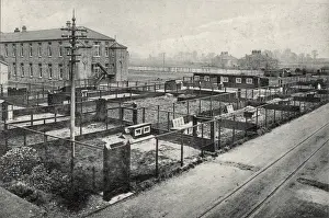 Dartford Prints: Joyce Green Hospital - Poultry runs - isolation blocks in di