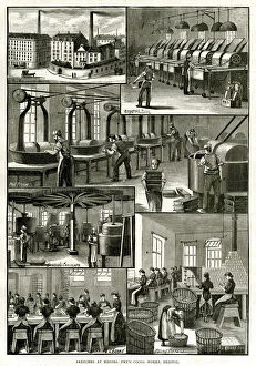 Images Dated 31st August 2016: J.s Fry and Sons Cocoa and chocolate works, Bristol 1884