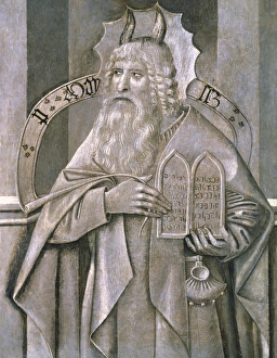 Jaume Collection: Juame Huguet (1412-1492). Moses. C. 1455