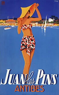 Glamorous Collection: Juan les Pins travel poster