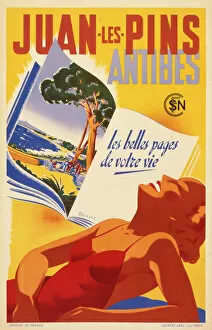 Relaxed Gallery: Juan les Pins travel posters