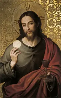 Saviour Prints: JUANES, Juan de (1523-1579). Eucharistic Saviour