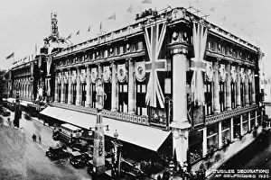 Celebration Prints: Jubilee decorations, Selfridges, Oxford Street, London W1