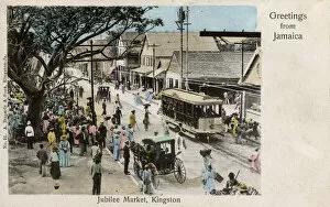 Trams Collection: Jubilee Market, Kingston, Jamaica, West Indies