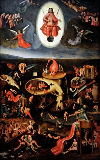 Allegorical Collection: The Last Judgement, 1540. Hieronymus Bosch (1450-1516). Deta