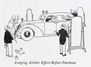 Salesman Collection: Judging artistic effect before purchasing / W Heath Robinson
