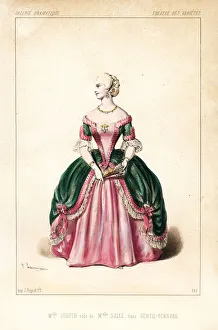 Judith Julie Bernat as Mlle Salle in Gentil Bernard, 1846 Judith Julie Bernat as Mlle Salle in Gentil Bernard, 1846