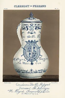 Pitcher Collection: Jug from Clermont-Ferrand, France, 18th century