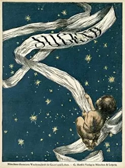 Images Dated 28th September 2012: Jugend front cover, cherub with stars
