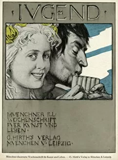 Images Dated 28th September 2012: Jugend front cover, smiling woman with Pan