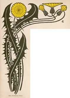 Applied Prints: Jugendstil Dandelion