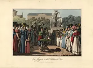 The juggler at the Chateau d Eau, Paris
