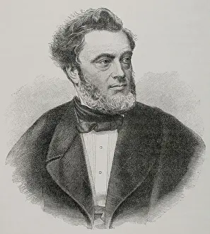 Franco Prussian Prints: Jules Favre (1809-1880). French republican politician