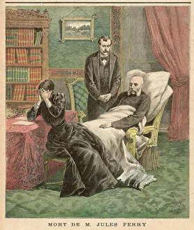 Deathbed Prints: JULES FERRY ON DEATHBED