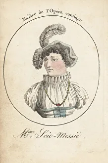 Acteurs Et Actrices Celebres Prints: Julie-Angelique Scio-Messie, French opera singer, 1768-1807