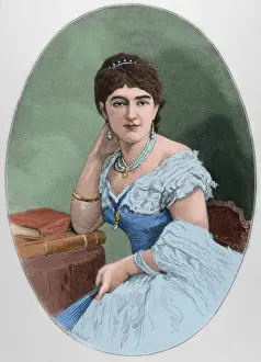 Lambert Prints: Juliette Adam (Juliette Lambert), (1836-1936). French writer