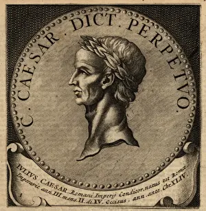 Coin Prints: Julius Caesar, Caius Julius Caesar, Roman Dictator