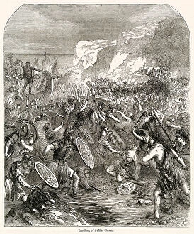 Invade Collection: Julius Caesar dismbarking at Deal the South-East coast of England, fighting on the shore