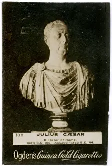 Dictator Prints: Julius Caesar, Roman politician and leader, portrait bust