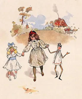 Jumbles by Lewis Baumer - Girl and Dolls