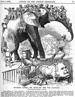 Images Dated 14th February 2020: Jumbo the elephant versus Charles Bradlaugh