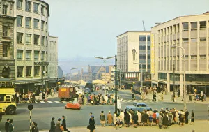 Junction Prints: Junction - Angel Street and High Street, Sheffield, South Yorkshire, England