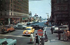 Images Dated 29th November 2019: Junction of Hollywood and Vine Street, California, USA