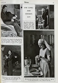 Stills Prints: June Duprez, actress, on set, Denham Studios