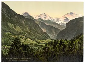 Oberland Prints: Jungfrau, Monch and Eiger, from Heimwehfluh, Bernese Oberlan