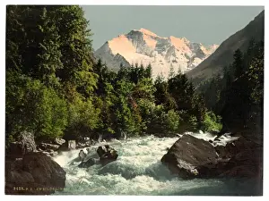 Jungfrau Prints: Jungfrau and Zweilutschine, Bernese Oberland, Switzerland