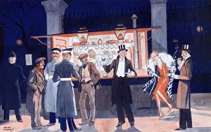 Oct18 Prints: The Junior Turf Club - Hyde Park Corner coffee stall at 1am