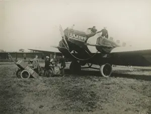 Bringing Prints: Junkers G24. Handwritten caption on back of photograph ?