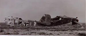 Libyan Prints: Junkers Ju 52 3m -pair of wrecks in the Libyan desert