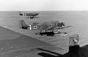 Junkers Ju 523mw pair (aft) flying to Crete