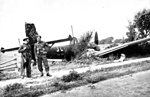 Images Dated 24th October 2004: Junkers Ju-87 crashed in Britain; Second World War, 1940