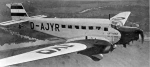 Junkers Prints: Junkers Ju52 / 3mho D-AJYR Emil Schaefer of Lufthansa