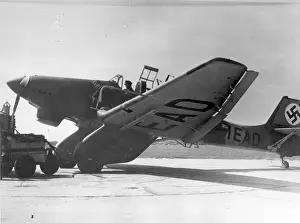 Readied Prints: Junkers Ju87A-1 Stuka D-IEAD being readied for flight