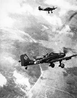 Stukas Prints: Two Junkers Ju87D Stukas