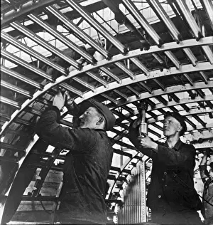 Junkers Ju90 fuselage production