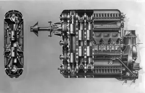 Junkers Jumo 204 CI 6-cyl vertically opposed piston engine