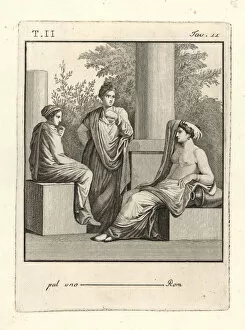 Antichità Gallery: Juno and Pallas visiting Venus