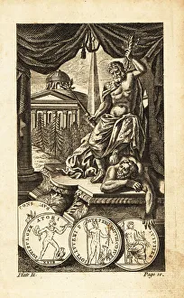 Pantheon Prints: Jupiter or Jove, Roman god of the sky and thunder
