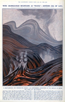 Images Dated 25th May 2017: Jupiters Sea of Lava by Scriven Bolton