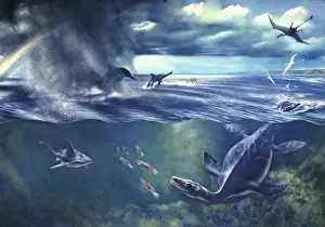 Other Prints: Jurassic seascape