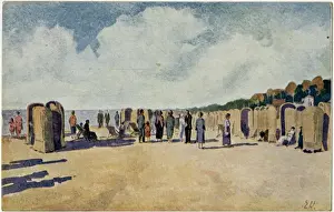 Latvia Prints: Jurmala, Latvia - Majori beach