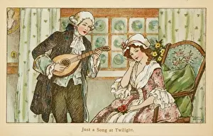 Serenade Prints: Just a song at twilight by Florence Hardy