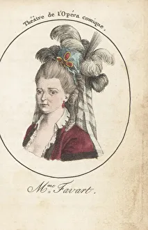 Fame Prints: Justine Favart, French opera singer and dancer