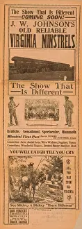 Minstrels Prints: JW Johnsons Old Reliable Virginia Minstrels the show that i