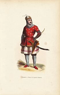 Kabard prince, Circassian, wearing helmet